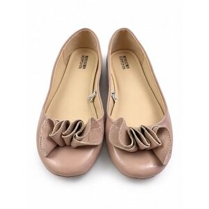 Mossimo Supply Co Vintage Y2K Blush Pink Ruffle Bow Ballet Flats Women's Size 8